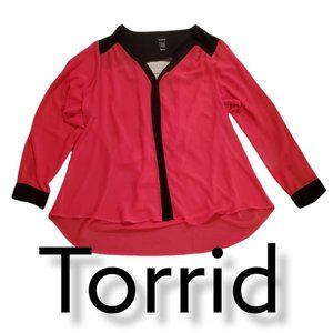 Torrid long sleeve top, blouse, shirt